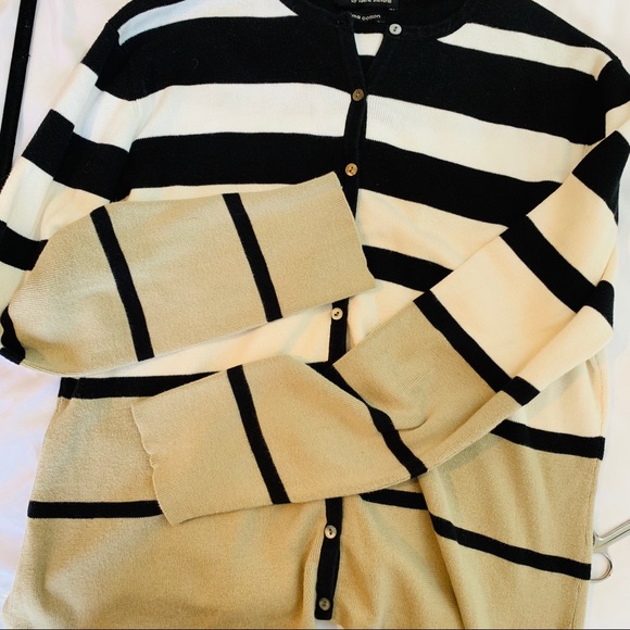 Valerie Stevens Sweaters - Valerie Stevens Striped Cardigan Sweater #37